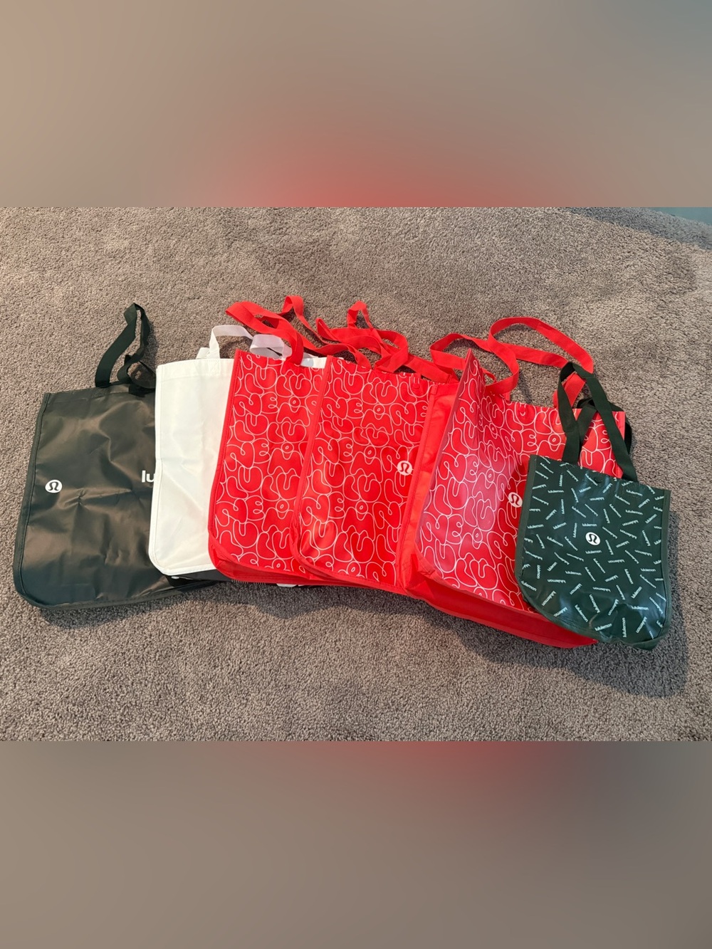 Large Lululemon Reusable Shopping Bags